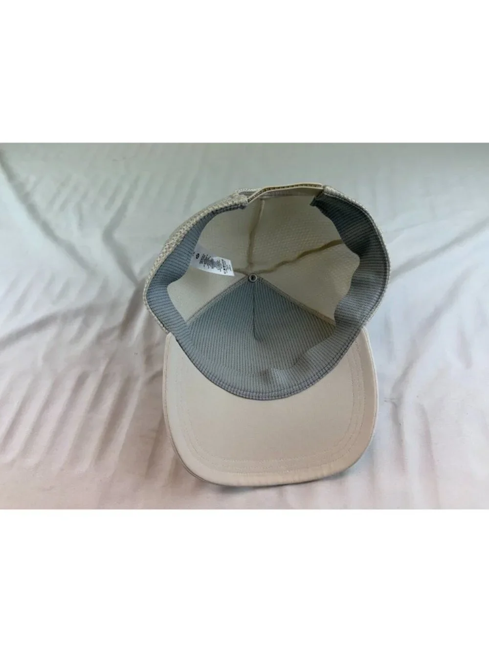 NWT Lululemon Hat Trucker Logo Light Ivory L/XL Adjustable Snap Back